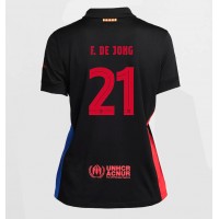 Dres Barcelona Frenkie de Jong #21 Gostujuci za Žensko 2024-25 Kratak Rukav